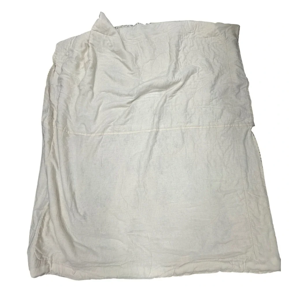 70s Floral Cottagecore Retro MCM Americana Comforter Cream Full/Double 83